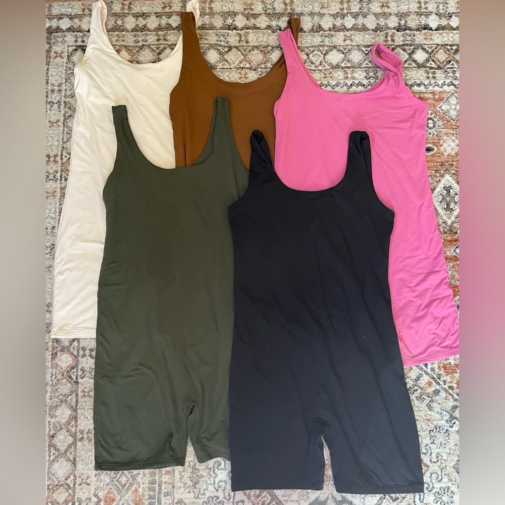 Stylish Women's Jumpsuit Set - Black, Pink, Green, Brown, White